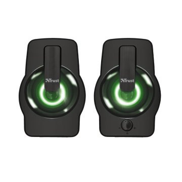 Altavoces 2.0 Trust 2.0 Gemi Rgb 12w Rms Iluminacion Led Alimentados Por Usb Color Negro 22948 2