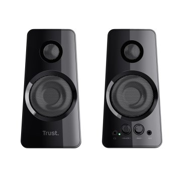 Altavoces 2.0 Trust 2.0 Tytan 18w Rms 36w Max Autoalimentado Usb Conexion Frontal Auriculares Negro 21560 2