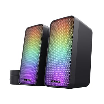 Altavoces 2.0 Trust 2.0 Wezz Rgb 6w Rms 12w Max Usb Color Negro 24587 2