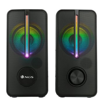Altavoces 2.0 Ngs Gaming Con Iluminación Led Rgb, 12w Y Conexión Usb 2