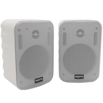 Altavoces 2.0 Bluetooth Autoamplificados Approx Tws 20w Por Canal Bt 4.1 Con Soporte Para Colgar Especificos Para Salas Y Aul