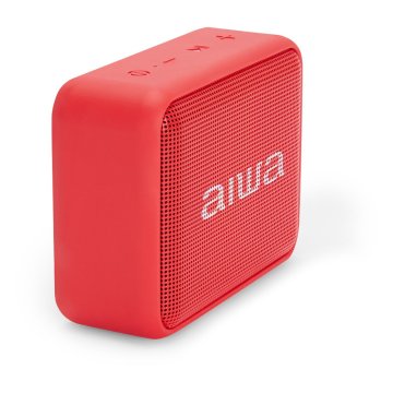 Altavoz Bluetooth Portable Aiwa Bs-200 Red Bt 5.0 Tws Micro Integrado 6w Rms Ipx6 Lector Usb Radio Fm Bateria 2000mah 2