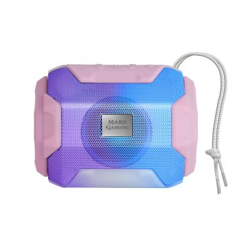 Altavoz Bluetooth Portable Mas Gaming Msbax Pink 10w Radio Fm, Puerto Usb Y Microsd Iluminacion Rgb 8 Efectos 2