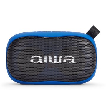 Altavoz Bluetooth Portable Aiwa Bs-110 Blue Bt 5.0 Micro Integrado 2x5w Rms Lector Usb microsd Bateria 1200mah