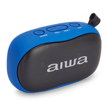 Altavoz Bluetooth Portable Aiwa Bs-110 Blue Bt 5.0 Micro Integrado 2x5w Rms Lector Usb microsd Bateria 1200mah 2