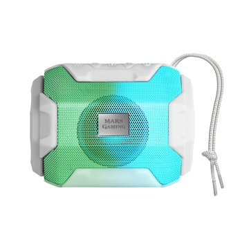 Altavoz Bluetooth Portable Mas Gaming Msbax White 10w Radio Fm, Puerto Usb Y Microsd Iluminacion Rgb 8 Efectos 2