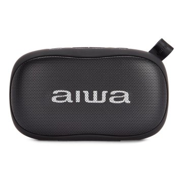 Altavoz Bluetooth Portable Aiwa Bs-110 Black Bt 5.0 Micro Integrado 2x5w Rms Lector Usb microsd Bateria 1200mah