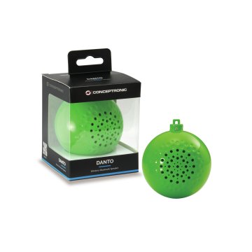 Altavoz Bluetooth Navidad Conceptronic Danto Bola De Navidad Tws Color Verde