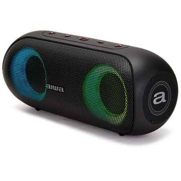 Altavoz Bluetooth Portable Aiwa Bst-650bk Negrobt 5.0 Tws Micro Integrado 2x10w Rms Hyperbass Ipx6 Iluminacion Rgb Bateria 20 2