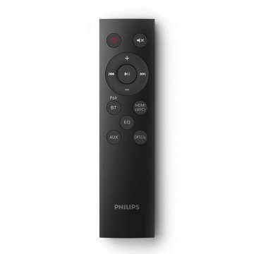 Barra De Sonido Philips 2.1 Tab5305 10 Color Negro Hdmi Arc Bluetooth 4.2 Optica Jack 3.5 Subwoofer Inalambrico 40w 2