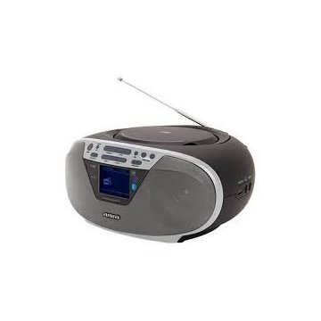 Radio Cd Bluetooth Portable Aiwa Boombox Bbtu-500dab/bk...