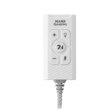 Tarjeta De Sonido Usb 7.1 Mars Gaming Msc2 White Sonido Profesional Conexion Jack 3.5mm Y Puerto Usb 2