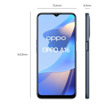Smartphone Oppo A16 4g Cph2269 6.5" Hd+ 3gb 32gb Black 13mpx 8mp Bateria 5000mah 2