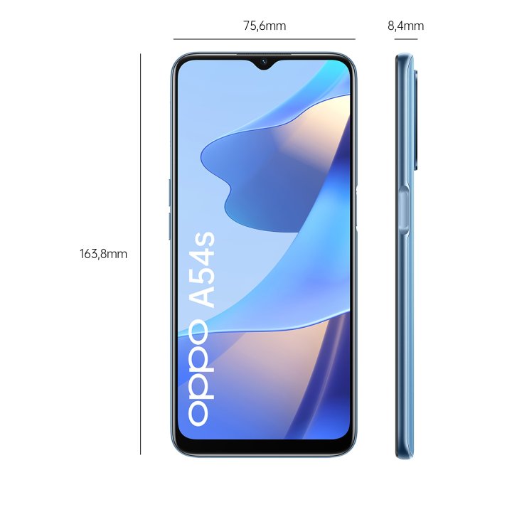 Smartphone Oppo A54s 4g Cph2273 6.5" Hd+ 4gb 128gb Blue 50mpx 8mp Bateria 5000mah