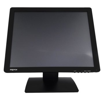 Monitor 19" Tactil Resistiva 5 Hilos Tpv Approx Appmt19w5 Vga Negro 5ms 300cd m2 Inclinable Base Antivibración
