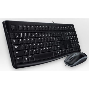 Pack Teclado Y Mouse Logitech Mk120 "aleman" Con Cable P n 920-002540