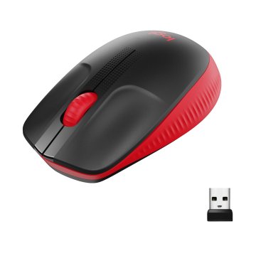 Mouse Logitech Wireless M190 Color Rojo P n 910-005908 2