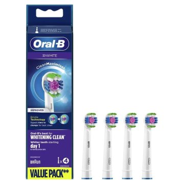 Cabezales De Recambio Oral-b Eb18prb-4 3d White 4 Unidades