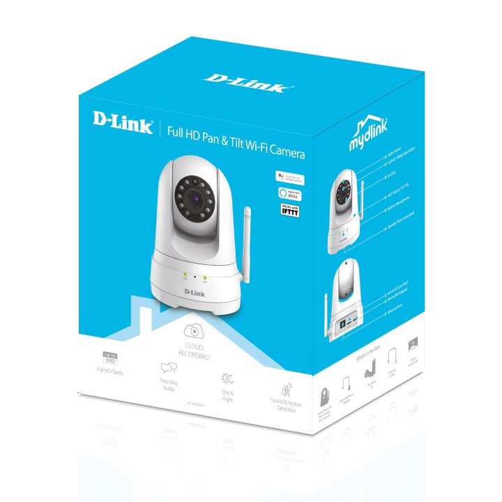Camara Ip Wifi D-link Dcs-8525lh Fullhd Pan & Tilt Bluetooth 4.0 2way Audio My Dlink