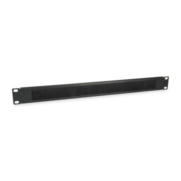 Panel Pasacables Con Cepillo Equip 1u Con Barra De Soporte Rack19" Color Negro