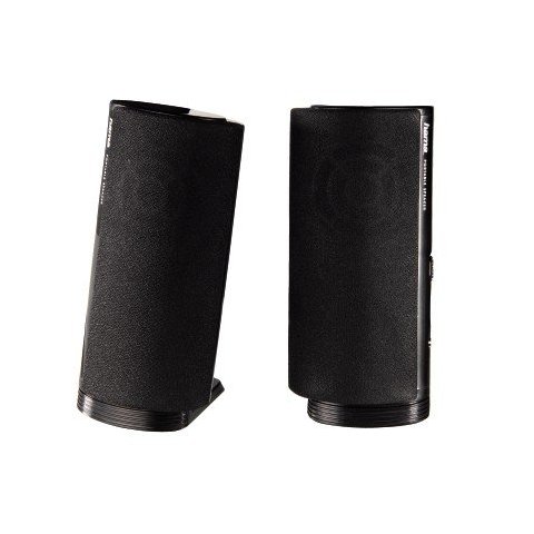 Altavoces 2.0 Hama  Jack 3.5mm Alimentado Por Usb Entrada Para Auriculares Control De Volumencolor Negro