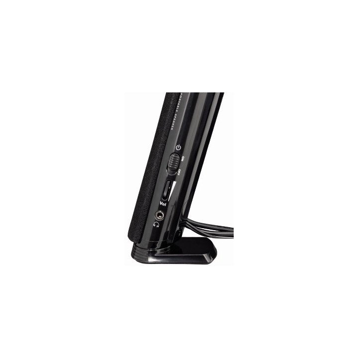 Altavoces 2.0 Hama  Jack 3.5mm Alimentado Por Usb Entrada Para Auriculares Control De Volumencolor Negro