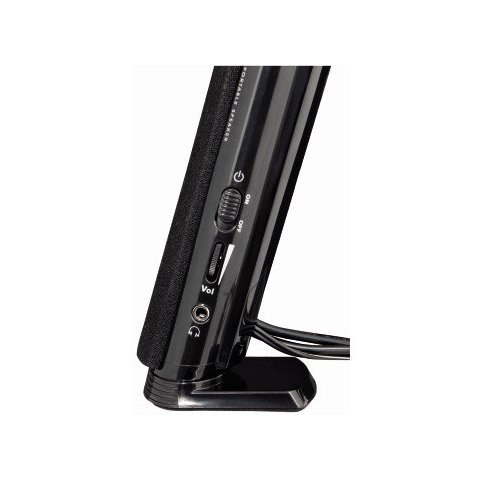 Altavoces 2.0 Hama  Jack 3.5mm Alimentado Por Usb Entrada Para Auriculares Control De Volumencolor Negro