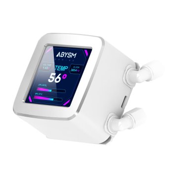 Sistema De Refrigeracion Liquida Abysm Ab336012 Oceanic Lcd 360 White Argb 2