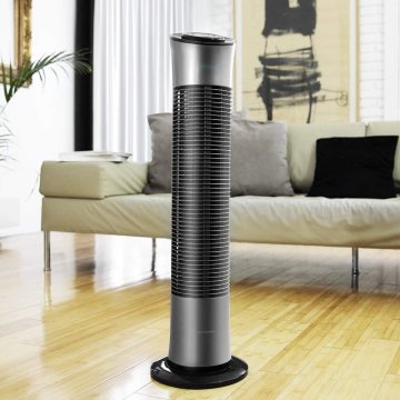 Ventilador Cecotec Energysilence 7090 Skyline Tower Fan 76cm De Altura 45w 3 Velocidades Diseño Elegante Gris - Oferta_moving 2