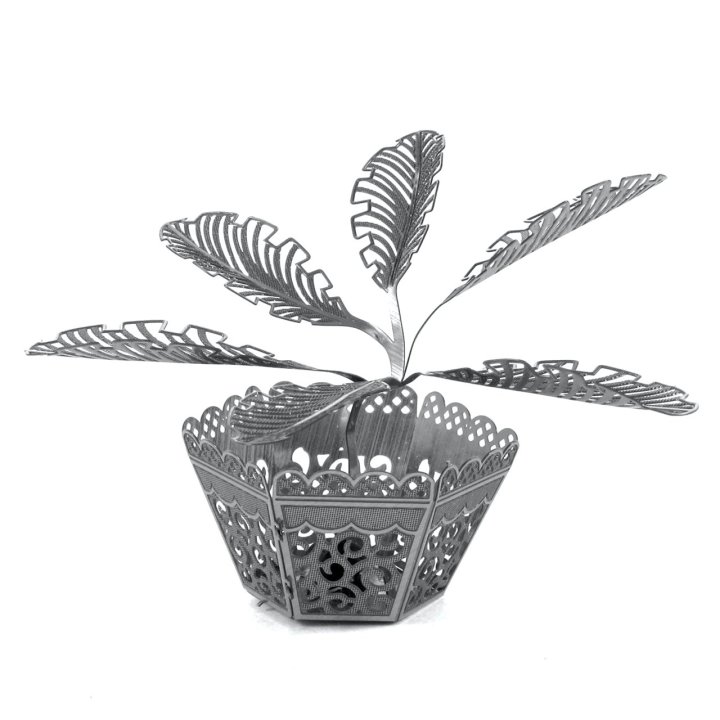 Maqueta 3d Metal Fascinations Planta Sago Palm...