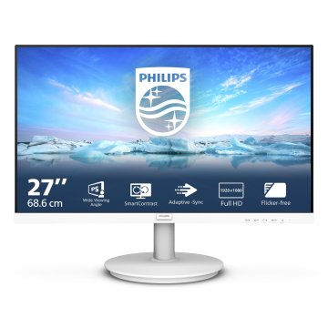 Monitor 27" Hdmi Vga Philips 271v8aw Ips Fhd 75hz 250 Cd m 4ms Altavoces Vesa 100x100 Color Blanco