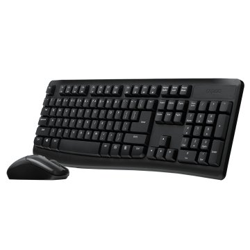 Pack Teclado Y Mouse Rapoo Wireless X1800 Pro 2,4ghz 1000 Dpi Resistente A Salpicaduras Bateria Color Negro 2