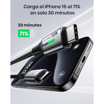 Iniu Cable Usb-c 100w Cable Para Carga Rapida, Trenzado... 2
