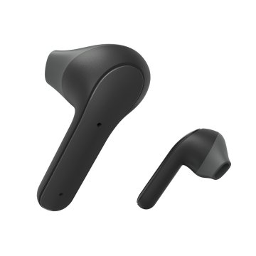 Auricular Intrauditivo Bluetooth Hama Freedom Light Tws Bateria 28h Microfono Y Asistente Color Negr