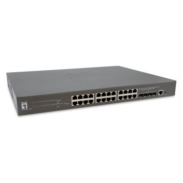 Switch Gestionable Levelone L3 Gtp-2871 24p Giga Poe (400w) + 4p Sfp+ 10g
