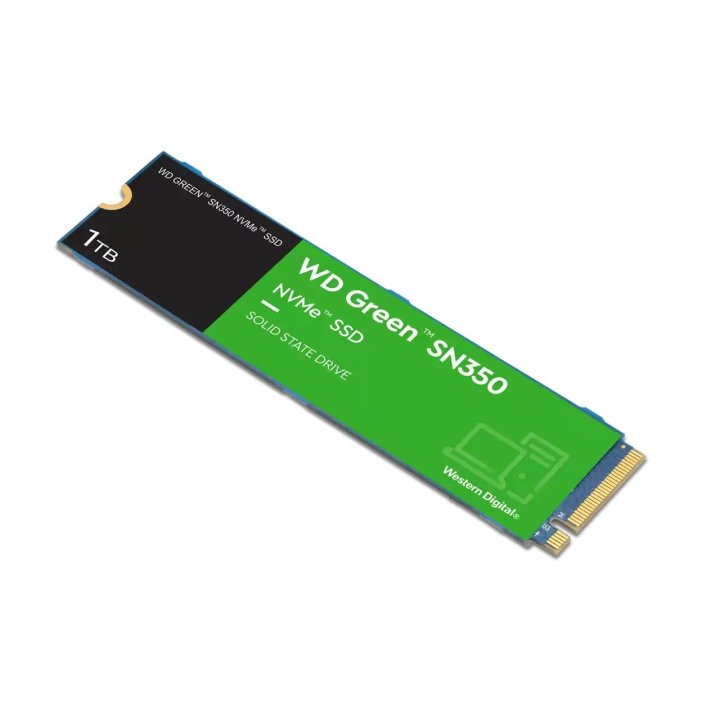 Disco M.2 Nvme 1tb Western Digital Green Wds100t3g0c Sn350 Pcie 4,0 - X4 Escritura 2500mbps	