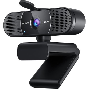 Webcam Emeet C960 2k 1080p Usb, 2 Micros, Distancia Focal...