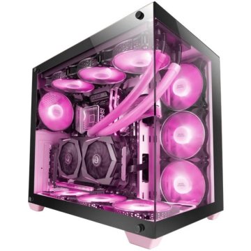 Caja E-atx Torre Gaming Mars Gaming Mcv4 Pink Xxl Premium...
