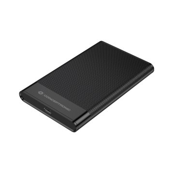 Caja Externa 2.5" Usb-c Conceptronic Dante06b Hasta 6gbs De 7mm Hasta 9.5mm Color Negro