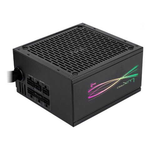 Fuente De Alimentacion Atx Modular Aerocool Lux Pro 650w Certificado 80+ Bronze Apfc Vent. 14cm Rgb