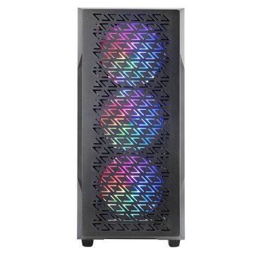 Caja Atx Semitorre Gaming Mars Gaming Mcgeo Frontal Negro... 2
