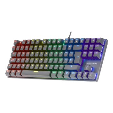 Teclado Mecanico Compackto Tkl Mars Gaming Mk80 Italiano Black Iluminacion 12efecto Switch Rojo Rgb Pr De 1000hz Anti-ghostin 2