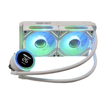 Sistema De Refrigeracion Liquida Approx Xwc-240 Pro Argb Intel Y Amd Ventilador 2x120mm Display Tempcolor Blanco 2