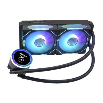 Sistema De Refrigeracion Liquida Approx Xwc-240 Pro Argb Intel Y Amd Ventilador 2x120mm Display Tempcolor Negro 2
