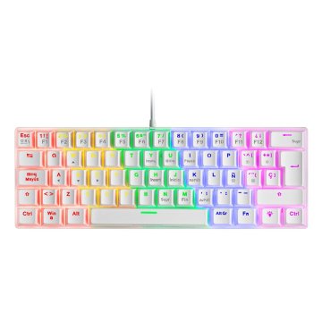 Teclado Mecanico Ultra Compacto Mars Gaming Mk60r Italiano White Switch Rojo Pr De 100hz Anti-ghosting Avanzado Iluminacion R