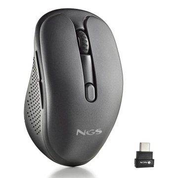 Mouse Ngs Evo Mix Laser Inalambrico Multimodo Recargable Y Silencioso Usb-c