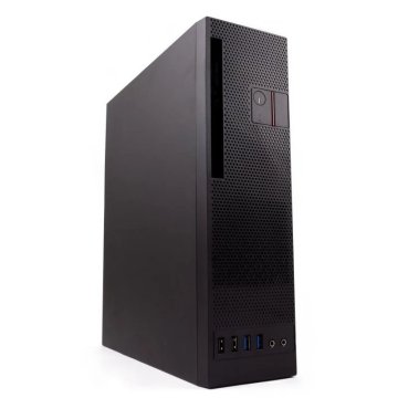 Caja Microatx Slim Coolbox T360 Black Integra Fuente Tfx...