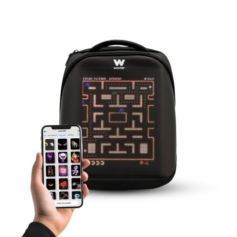 Mochila Led Woxter T3hd 15l.  Pantalla Led Personalizable