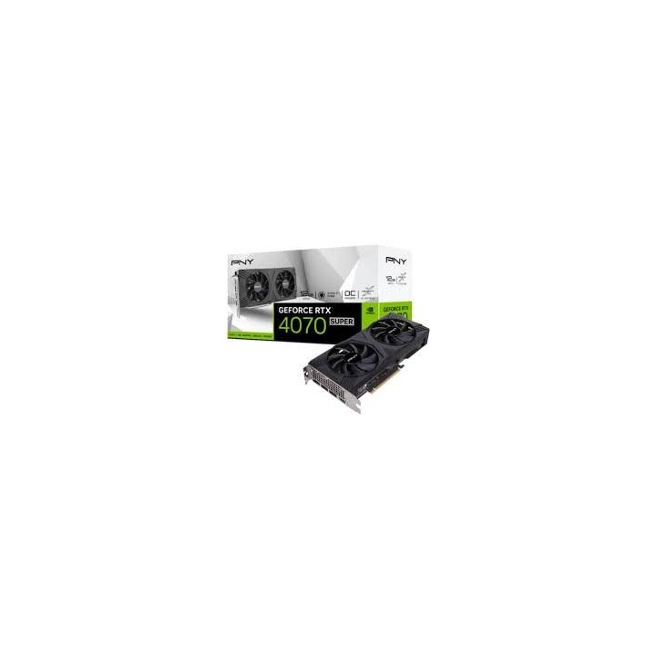 Vga Pny Geforce Rtx 4070 Super 12gb Gddr6x Verto 3xdp 1.4a Hdmi 2.1 Oc Doble Ventilador Dlss 3 Vcg4070s12dfxpb1-o
