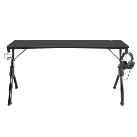 (km0) Mesa Mars Gaming Mgd Xl Black Chasis De Acero Tablero 160x60cm Altura 74cm Cash30 